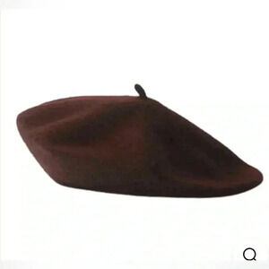 Beret Basque Brown 100% Wool
